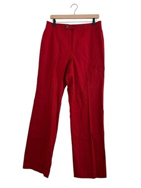 Banana Republic | Like new 2000’s stretch red straight leg trousers pants 12L